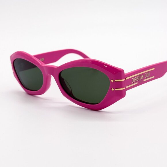 NEW DIORSIGNATURE B1U 73C0 PINK GEOMETRIC WOMEN SUNGLASSES DIOR SIGNATURE 73C - Picture 6 of 12